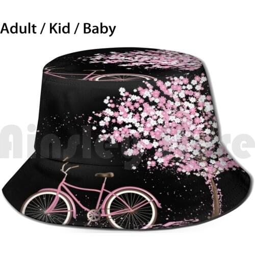 Cherry Blossom Sun Hat Foldable UV Protection Romantic Cherryblossom Blossom Love Pink