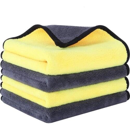 Ultra-thick rag is used to clean cars, glass, stainless steel, tables, windows and soft absorbent microfiber cleaning towels