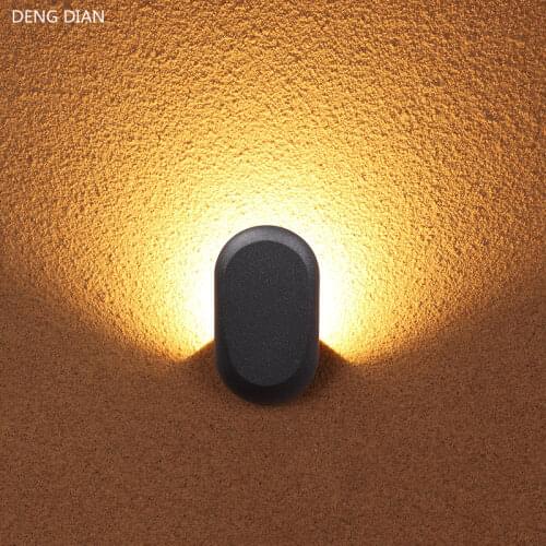 Outdoor Lighting Garden wall light Waterproof IP65 LED Wall lamps Aluminum balcony Porch lights for fence corridor aisle 6W