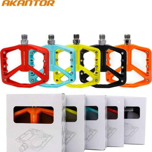 Akantor Nylon Bearing Bike Pedal Mountain Foldable Road Leisure Bicycle Size 100*109*23mm Palin Cycling Accessorie Parts Treadle