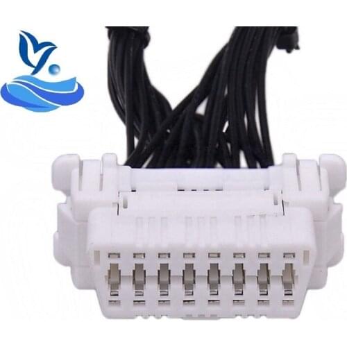 High Quality 16 pin OBD2 OBDii OBD 2 Splitter Extension Cable one Male to Two Female Y Cable OBD2 splitter extension