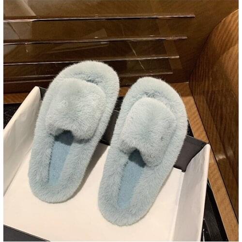 Winter ladies slippers plush haze color slippers indoor shoes LY436-59564