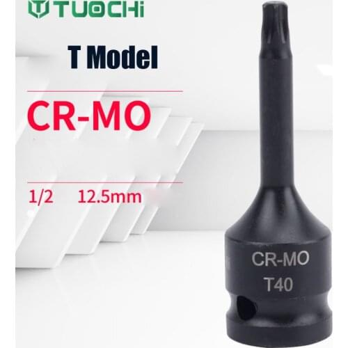 1PCS 1/2 Torx Bit Socket CR-MO Air Impact Wrench Adaptor Bits 6 Point Pneumatic Impact Socket Plum Blossom Screwdriver Tools