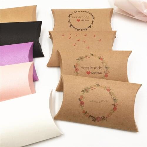 100Pcs Colorful Kraft Paper Candy Box Gifts Jewelry Packaging Boxes Wedding Favor Gift Baby Shower Favors Party Paper Box