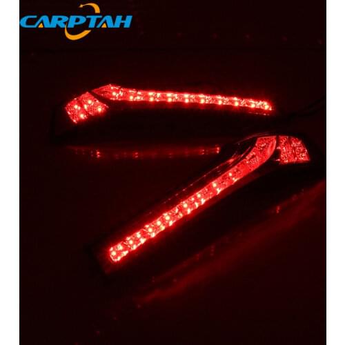 2PCS For Honda Fit Jazz 2014 - 2017 2018 2019 LED Rear Fog Lamp Car LED Bumper Light Brake Light Reflector 12V Decoration Lamp