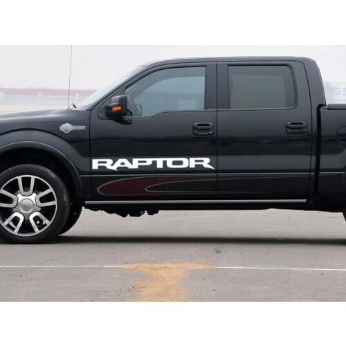 2 pcs Reflective Car Styling Door Side Stripe Graphics Vinyl Decal Sticker for Ford Raptor F150 SVT 2009-2019 Accessories
