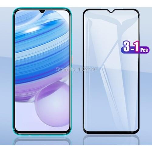 3 Pcs For Xiaomi Redmi 10X Pro 5G Note 9 10X 4G Full Cover Tempered Glass Screen Protector Explosion-proof Protection Film