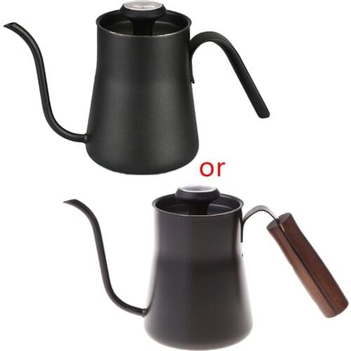 450ml Stainless Steel Pour Over Coffee Kettle Gooseneck Nozzle Fine Mouth Pot 896A
