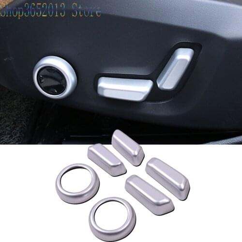 For Volvo S90 2016-2018 ABS Chrome Seat adjustment knob trim cover Decorative stickers Car Styling Accessories 6pcs