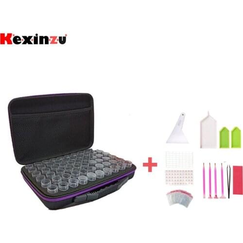 60 Bottles Diamond Painting Set Cross Stitch Accessories Tool Box Container Daimond Storage 5D Embroidery Mosaic Gift
