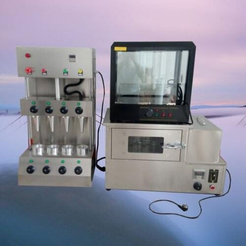 New Commercial Stainless Steel Pizza Cone Machine Pizza Cone Baking Machine Pizza Oven Machine And Display Warmer Cabinet Price