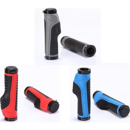 Ergonomic Rubber Road Mountain Bike Bicycle Handlebar Grips Cycling Lock-On Ends for 22.2mm Handlebar
