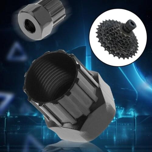 Bike Bicycle Cassette Flywheel Freewheel Lockring Remover Removal Repair Tool 12 Teeth Durable Carbon Steel Wrench Cycling Parts