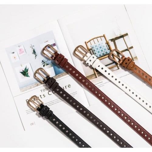 Best Women belt Fashion PU Leather Pin Buckle belt Party Dress Decor Waistband Women belt size 105 cm
