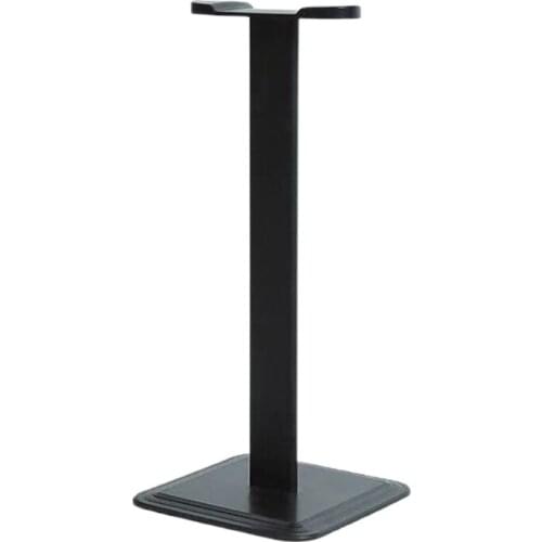 Y1AE Earphone Stand Metal Headphone Hanger Holder Earphones Mounting Anti-Scratch Black Alloy Heavy Base Desk Accessory