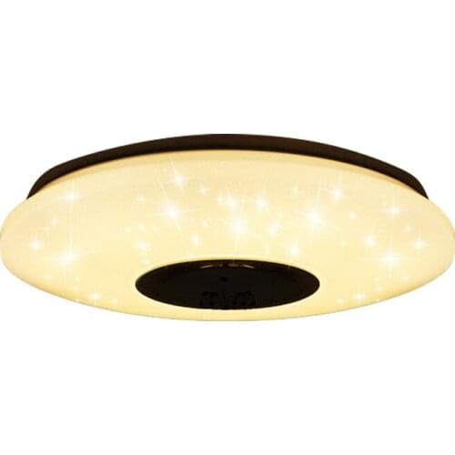 Upgrade WIFI 200W LED Ceiling Lights with High Sound Quality Speaker RGB Dimmable Bedroom Ceiling Light Works with Home/Alexa