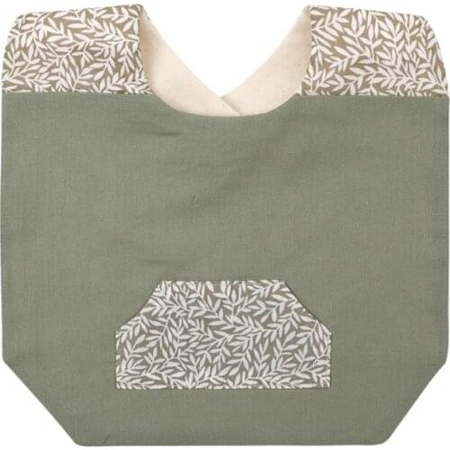 Fashion Cotton Linen Baby Bibs Newbron Burp Cloth Toddler Kids Feeding Apron GXMB