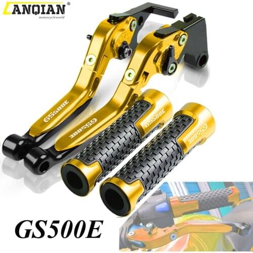 Motorcycle Accessories Adjustable Brake Clutch Levers Handle Bar Grips For SUZUKI GS500E GS500 GS 500 E 1994 1995 1996 1997 1998