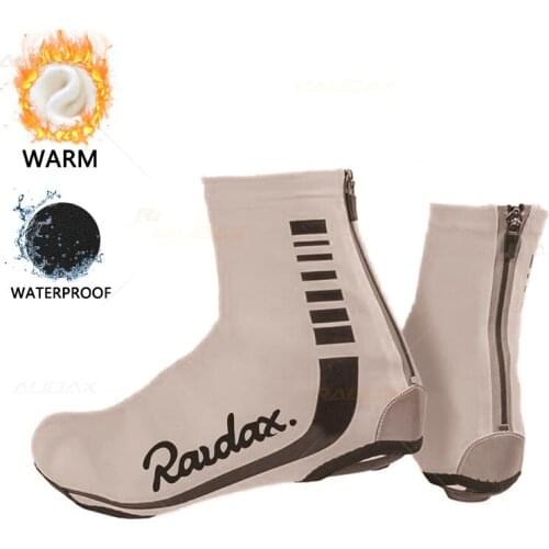 Raudax Winter Color Waterproof MTB Cycling Shoes Cover Warm Fleece Men Sport Sneaker Racing Bike Cycling Non-slip Shoes Covers