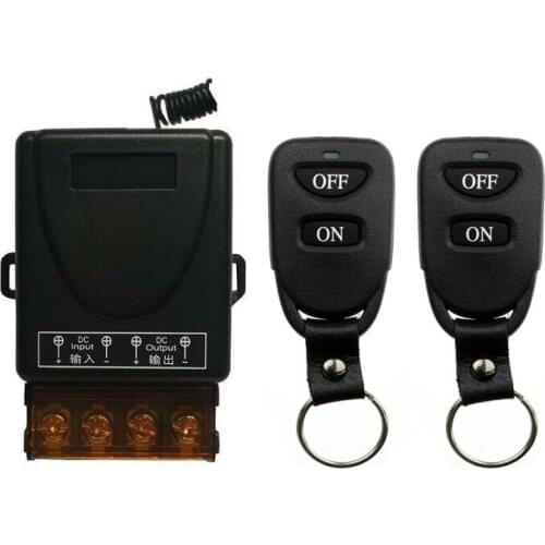RF DC 12V 24V 36V 48V 30A relay Universal 1 CH RF Wireless radio Remote Control light switch 433mhz
