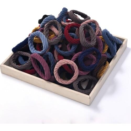 20Pcs/Set Women Girls Hair Bands Ties Simple Basic High Elastic Scrunchies Rubber Band Fashion Hair Accessories Ponytail Holder