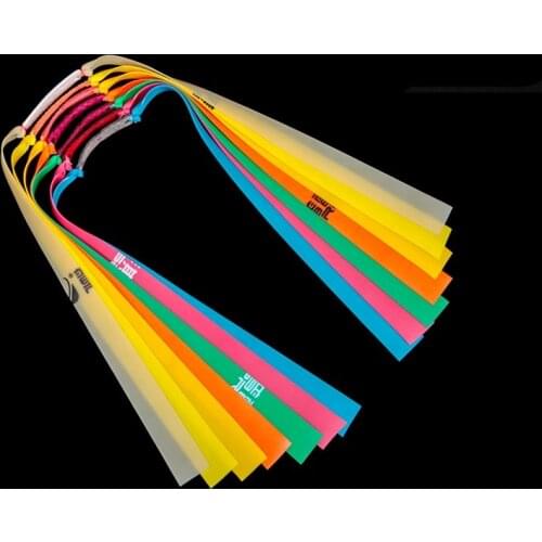 New Arrival 5Pcs Outdoor Slingshot Powerful Elastic Flat Rubber Band Hunting Sports Catapult Kit Set Practical Outdoor Games