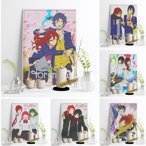 Hori San To Miyamura Kun School Comedy Comic Poster Anime Cartoon Role Print Art Wall Stickers Living Room Home Decor Fans Gift