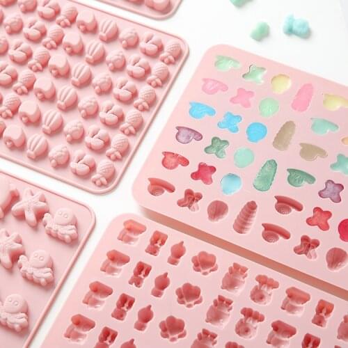 Silicone Mold Dropper Grids Gummy Animal Fondant Chocolate Candy Cake Baking Decorating Tools Resin Art Resin Mould