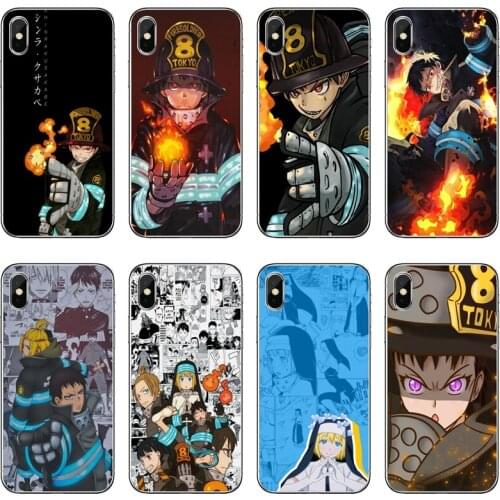 Shinra fire force Silicone Phone Case For Xiaomi Mi 11 Note 10 10T 9 9T 8 Pro A2 Lite A3 A1 Poco F1 F2 M3 X3 NFC