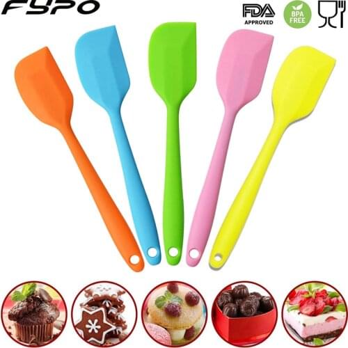 Fypo Silicone Spatula Cake Baking Tool food grade Non Stick butter spatula cooking silicone shovel bakery tools Kitchen Gadgets