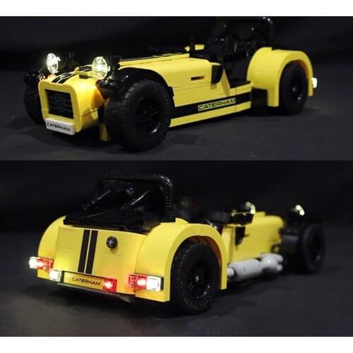 LED light for lego 21307 CATERHAM SEVEN 620R Race Car Building Blocks Bricks Toys for Kids Gifts(only light with Battery box)