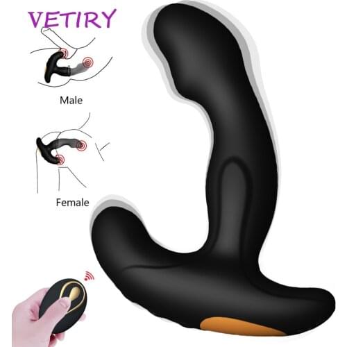 VETIRY Sex Toys Prostate Stimulator Vibrator Male Prostata Massager Dildo Anal Plugs for Men Silicone Wireless Remote Vibrator