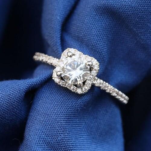 Aphseem New Delicate Engagement Rings For Women Copper AAA White Zircon Cubic elegant rings Female Wedding jewerly