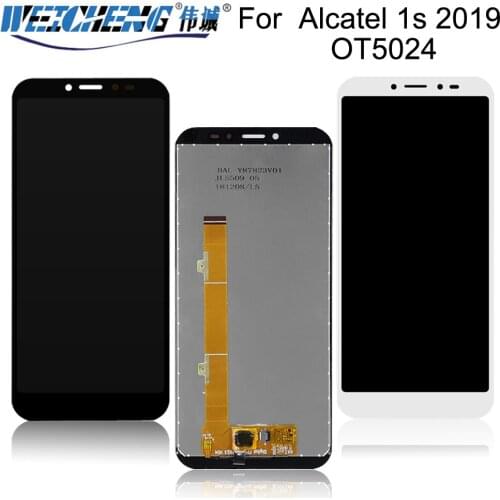 5.5inch For Alcatel 1s 2019 5024 OT5024 LCD Display + Touch Screen Panel Replacement for 5024D 5024A Cell Phone