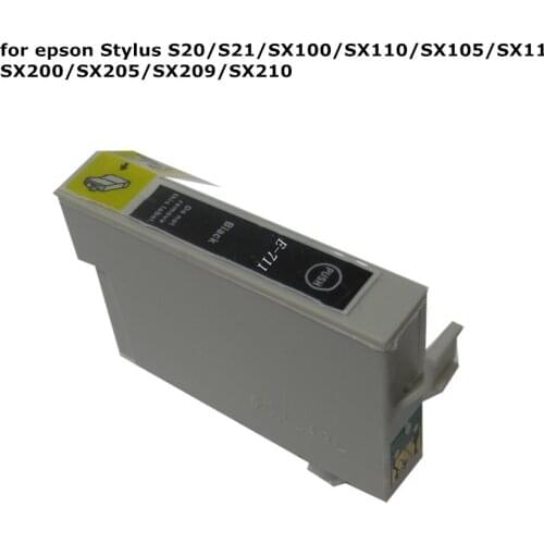 1pcs T0711 71 Black compatible ink cartridge For EPSON Stylus S20 S21 SX100 SX110 SX105 SX115 SX200 SX205 SX209 SX210 printer