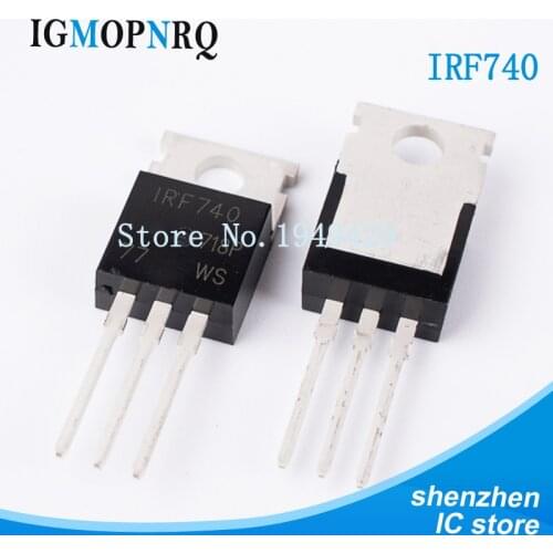 10PCS/LOT IRF740 IRF740PBF MOSFET N-Chan 400V 10 Amp TO-220 Triode Transistor new