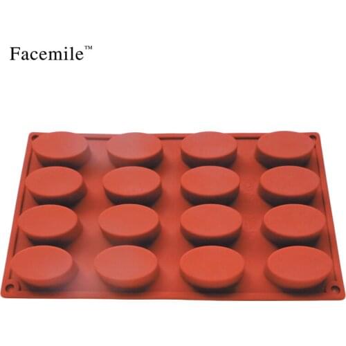 16-Cavity Oval Silicone Soap Mold Cake Bread Cupcake Cheesecake Cornbread Muffin Brownie Chocolate Baking Mould Pastry Tools