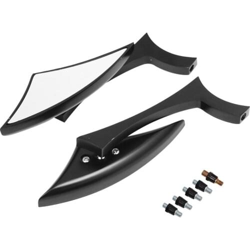 2X Motorcycle Spear Blade Mini Mirrors For Harley Sportster Dyna Softail Motorcycle Cruiser Chopper