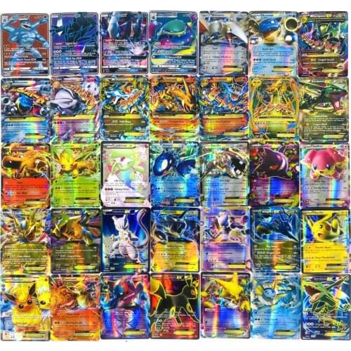 300pcs Pokemons Toy gx non repeat Shining English Cards Game Battle Carte Trading Children Pokemon Vmax card Toys