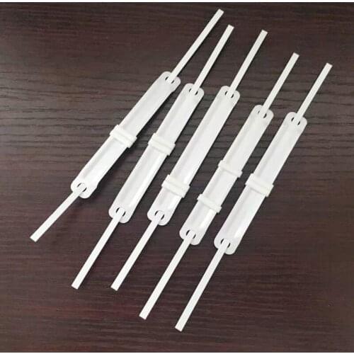 50pcs 2 Holes Document Paper Plastic Fasteners Loose Leaf Binding Strips Discbound Notebook Office Equipment Practical Accessori