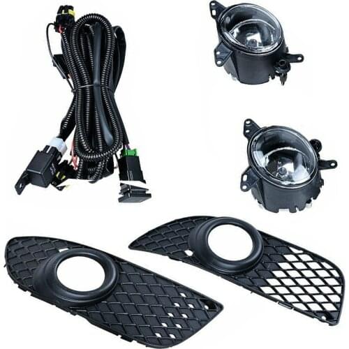 8321A463 Car Clear Lens Front Bumper Fog Light Lamp Cover Grille Wiring Harness Fit for Mitsubishi Lancer 2008-2012 2013 2014