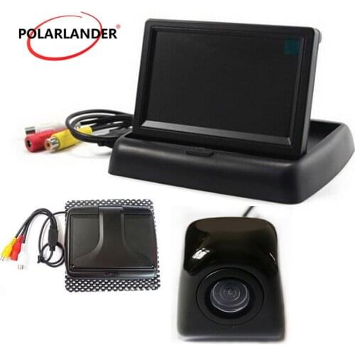 Big sale HD CCD Waterproof Parking Monitors System 4.3 inch Car Rearview Mirror Monitor With Car reverse backup Camera