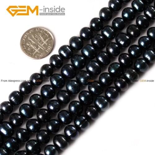 7-8mm Cultured Freshwater Pearl Beads Natural Stone Beads For Jewelry Making Diy Bracelet Strand 15" Free Shipping