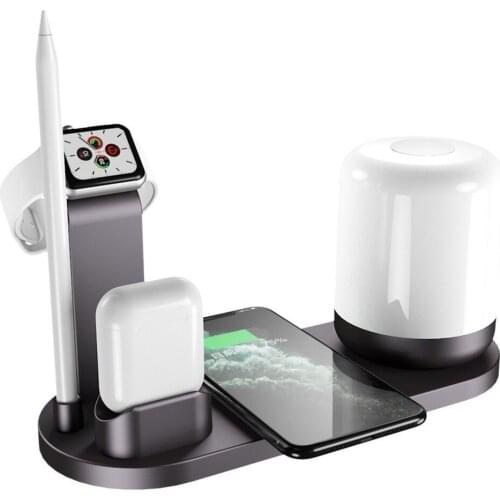 10W Fast Wireless Charger 3 in 1 Charging Stand Holder for iPhone 12 12Pro MAX XSMAX 11 for Apple Watch Airpods Samsung Series