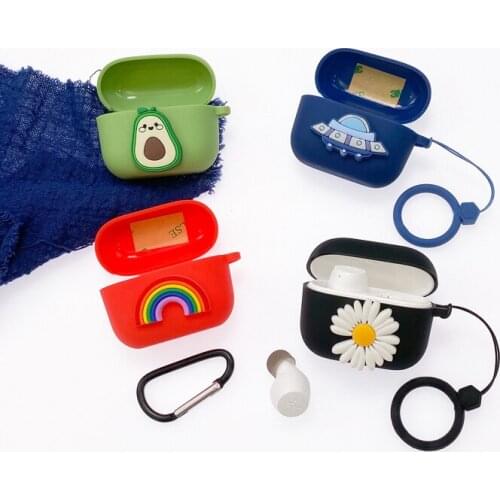 DIY Cute Wireless Earphone Case For Edifier X3 TWS Soft Silicone Charging Headphones Case for Edifier V02 / Minibuds