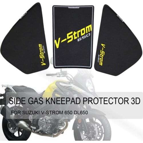 For SUZUKI V-Strom 650 DL650 V-strom650 DL 650 VStrom Motorcycle Anti-Slip Tank Pad Sticker Pad Side Gas Kneepad Protector 3D