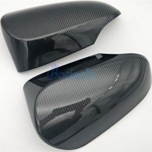 For Toyota Yaris 2012 2013 2014 Carbon Fiber Color Car Styling Door Mirror Cover Frame Panel Overlay Tirm Accessories
