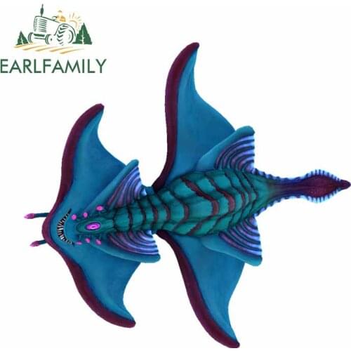 EARLFAMILY 13cm x 12.2cm For Arctic Ray Subnautica Funny Car Stickers Occlusion Scratch Decal Suitable for RV Waterproof Decor