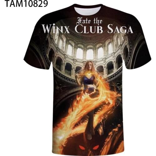 Fate: The Winx Saga Tshirt 3D O-Neck Women Mens Tshirt Summer Short Sleeve Harajuku Streetwear 2021 Tv Series Fashion Clothes