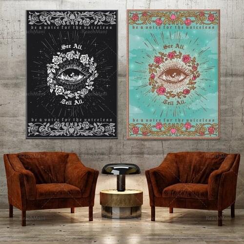 Voice for the Silent | Bohemian Decoration Vegan Art | Mindfulness | Vegan Gifts | Bohemian Hippie Decoration Poster